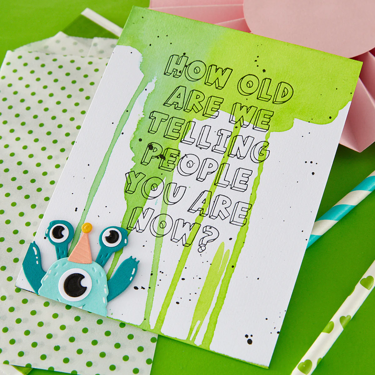 Spellbinders - How Old? Press + Foil Plate