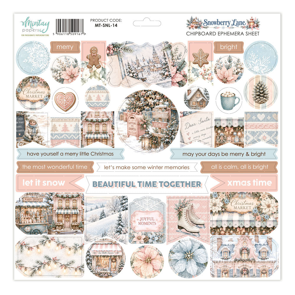 Mintay - Snowberry Lane - Chipboard Ephemera