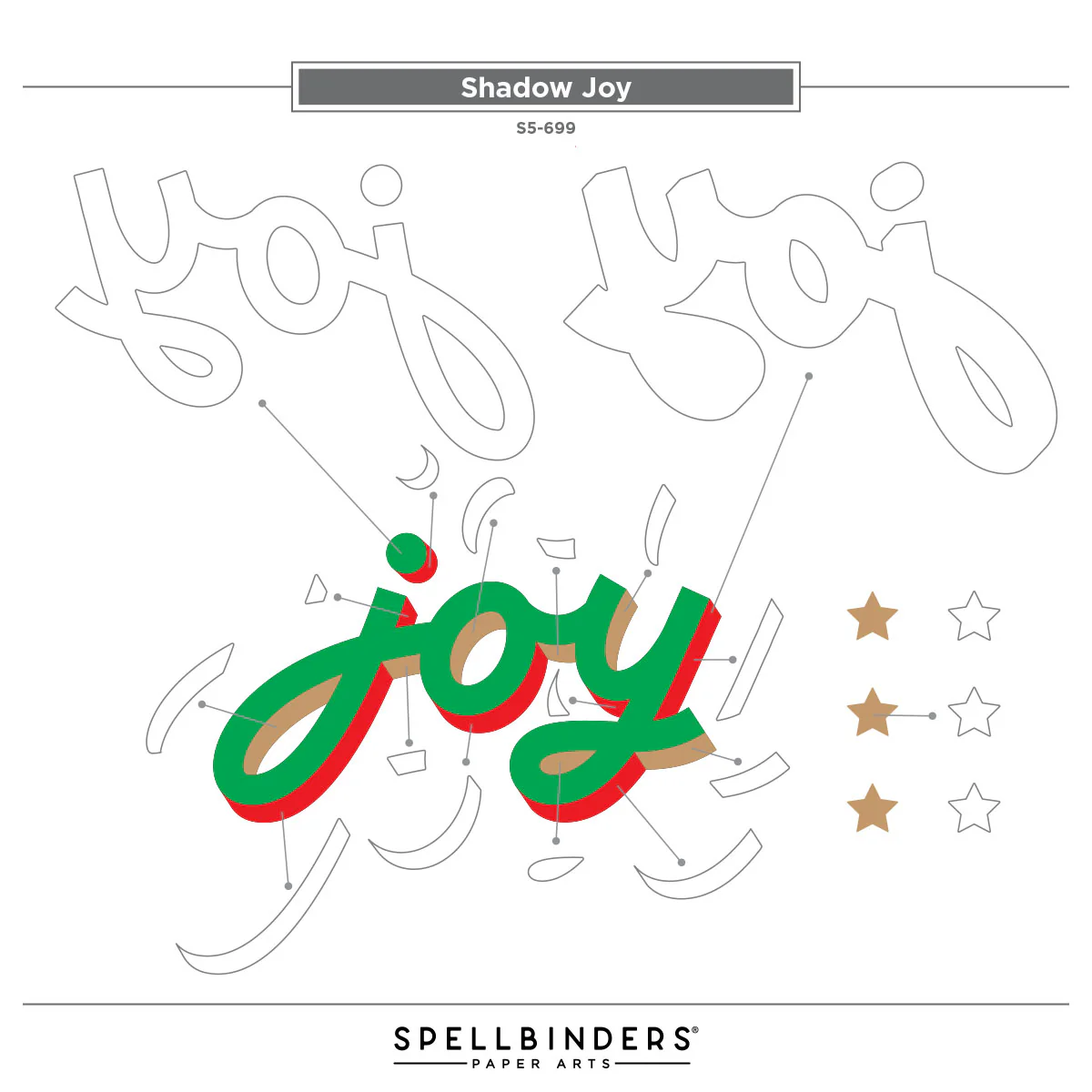 Spellbinders - Shadow Joy Die Set