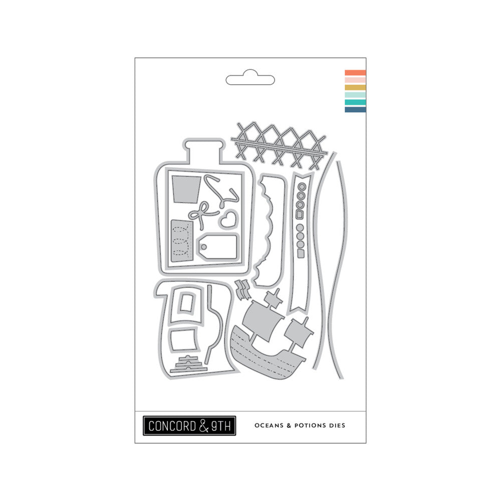 Concord & 9th - Oceans & Potions Stamp & Die Bundle