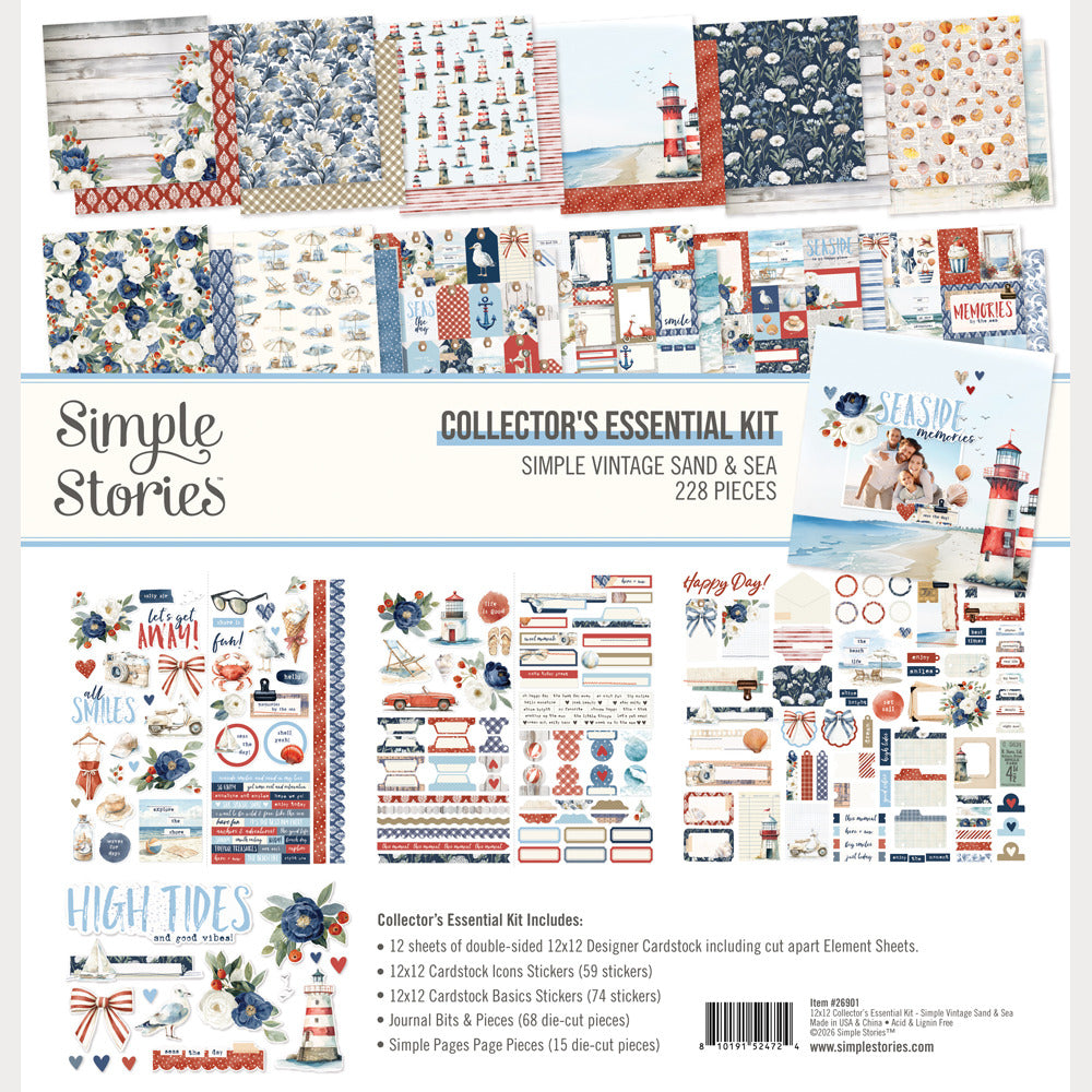Simple Stories - Simple Vintage Sand & Sea - Collector's Essential Kit