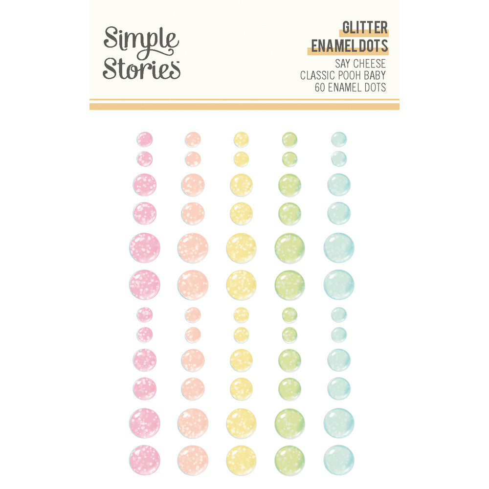 Simple Stories - Say Cheese Classic Pooh Baby - Glitter Enamel Dots
