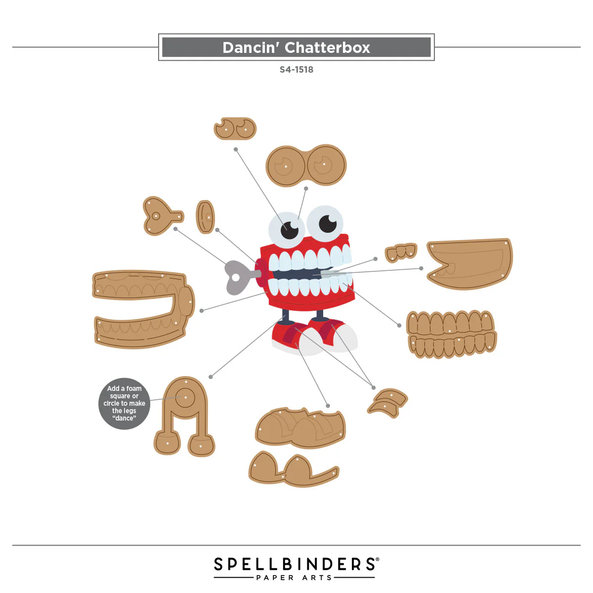 Spellbinders - Dancin' Chatterbox Die Set