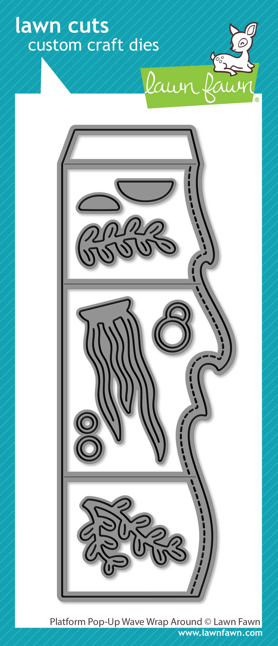 Lawn Fawn - Platform Pop-up Wave Wrap Around Die Set