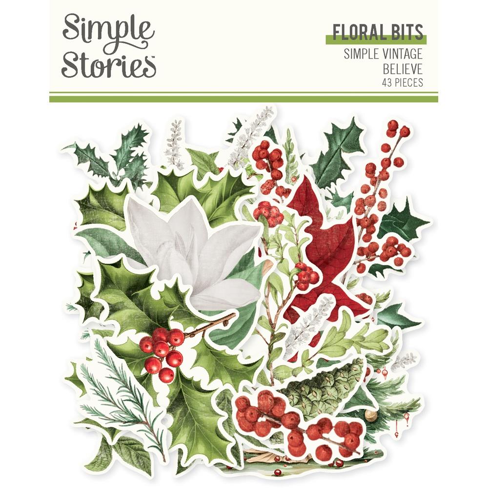 Simple Stories - Simple Vintage Believe - Floral Bits & Pieces