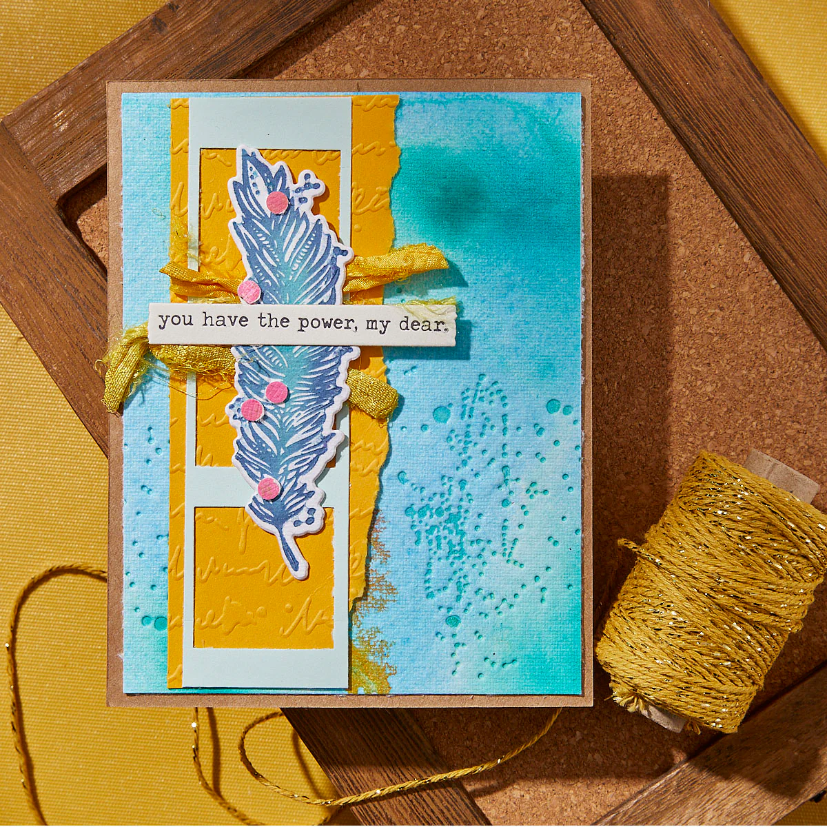 Spellbinders - BetterPress - Feather Dream Press Plate & Die Bundle