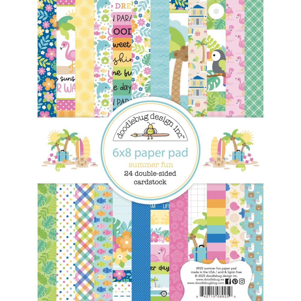 Doodlebug - Summer Fun - 6x8 Paper Pad