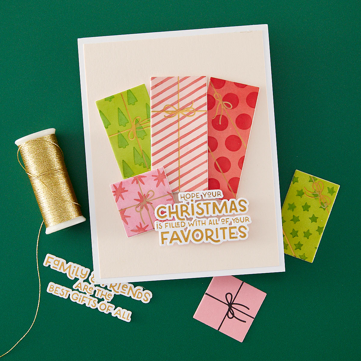 Hero Arts - Here For The Presents Letterpress + Foil & Placement Guide