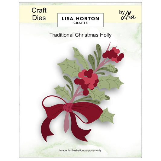 LIsa Horton - Traditional Christmas Holly Layering Dies