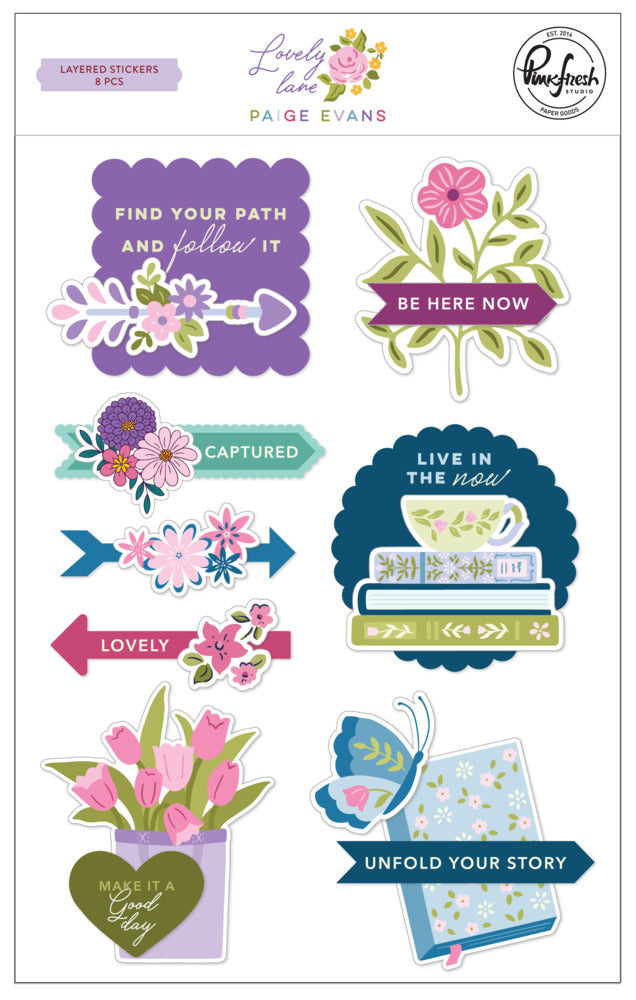 Pinkfresh - Lovely Lane - Layered Stickers