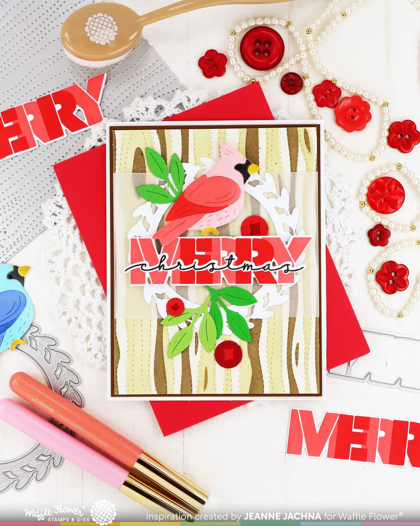 Waffle Flower - Woodgrain Stencil Set