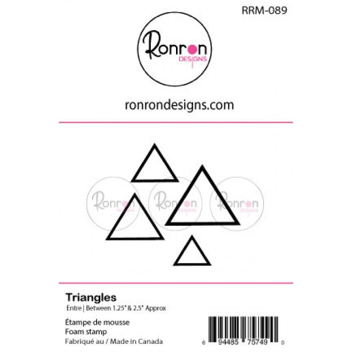 RonRon Designs - Foam Stamp - Triangles