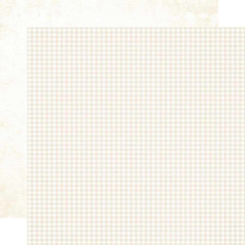 Simple Stories - Simple Vintage Autumn Breeze - Basic Cardstock - Pearl Gingham
