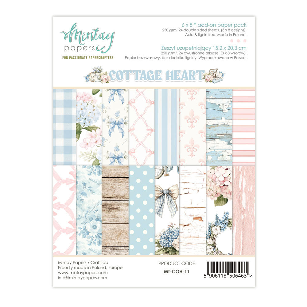 Mintay - Cottage Heart - 6x8 Add-On Paper Pad
