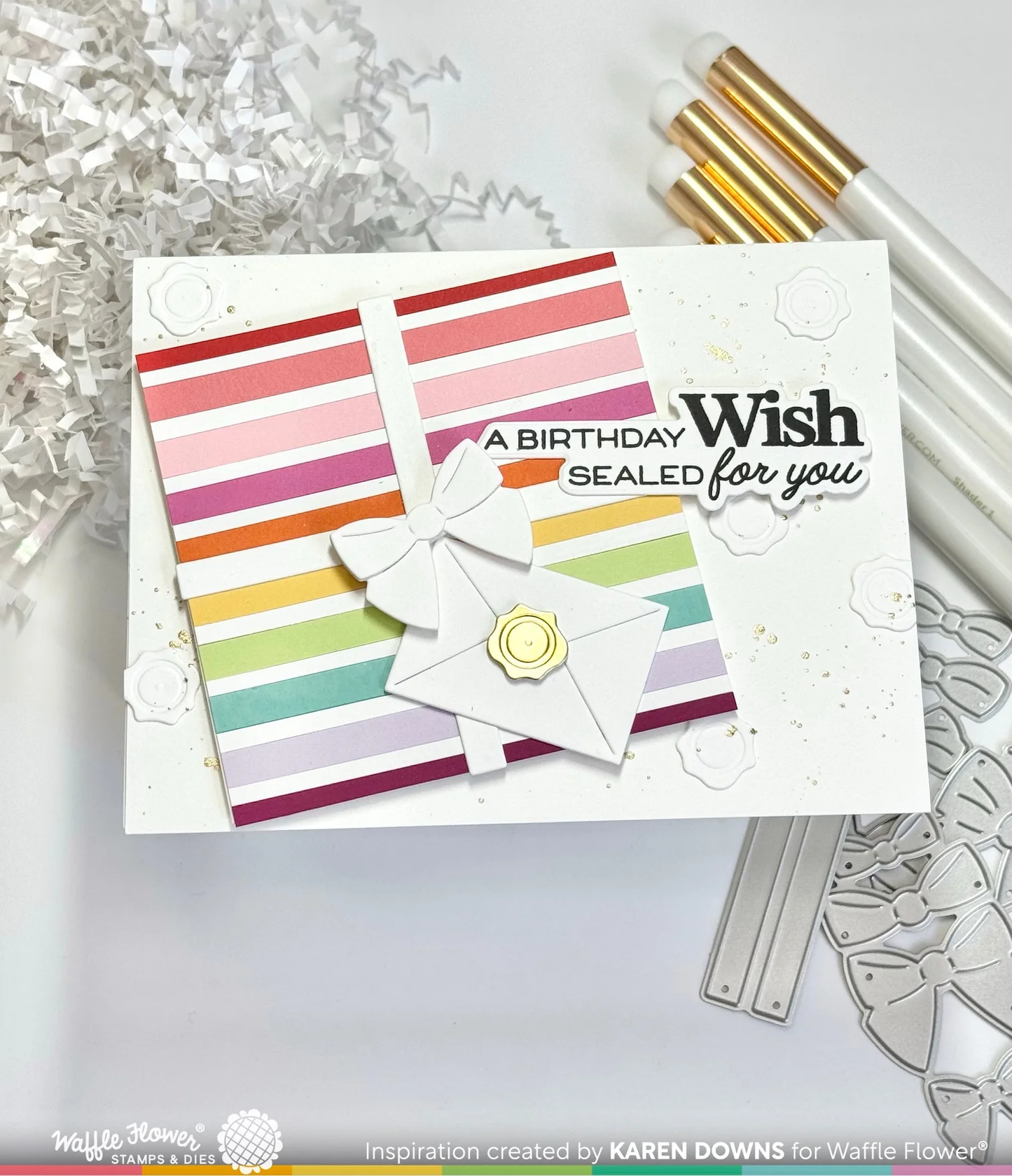 Waffle Flower - Postage Collage - Gifts Die