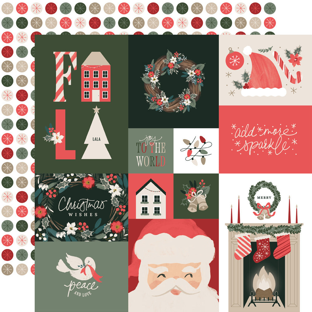 Simple Stories - Mistletoe & Holly - Cardstock: Combo Elements