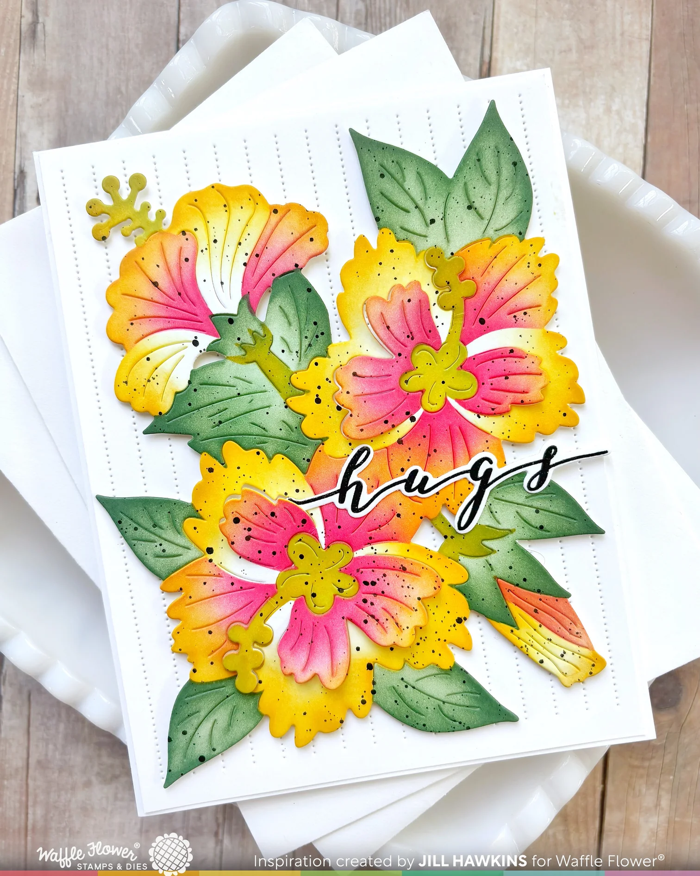 Waffle Flower - Script Greetings Stamp & Die Bundle