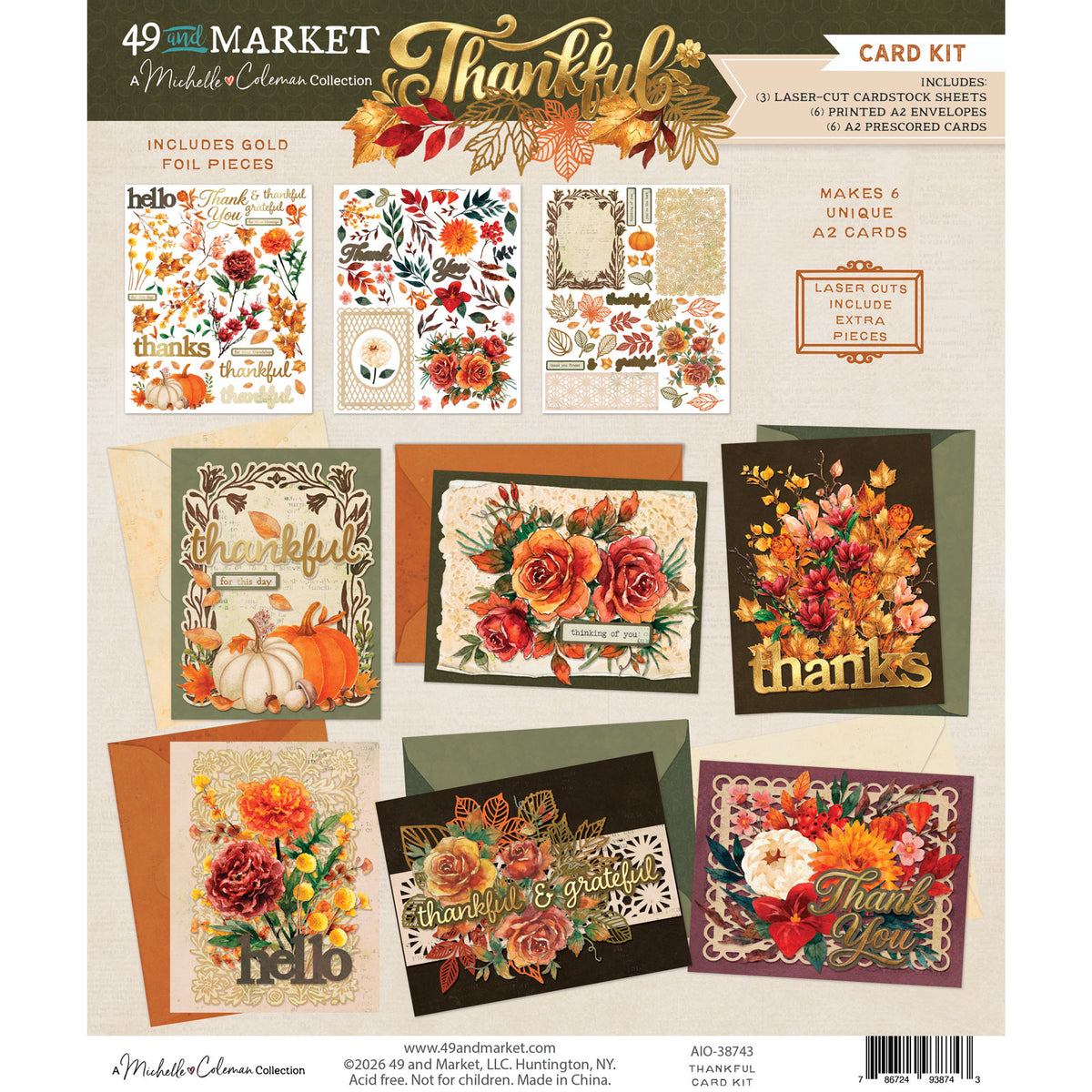 49 and Market - Card Kit - Thankful