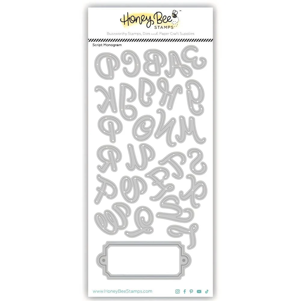 Honey Bee - Script Monogram Die Set