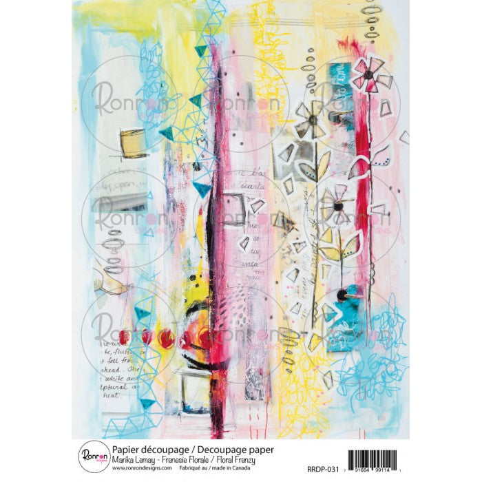 RonRon Designs - Rice Paper - Floral Frenzy