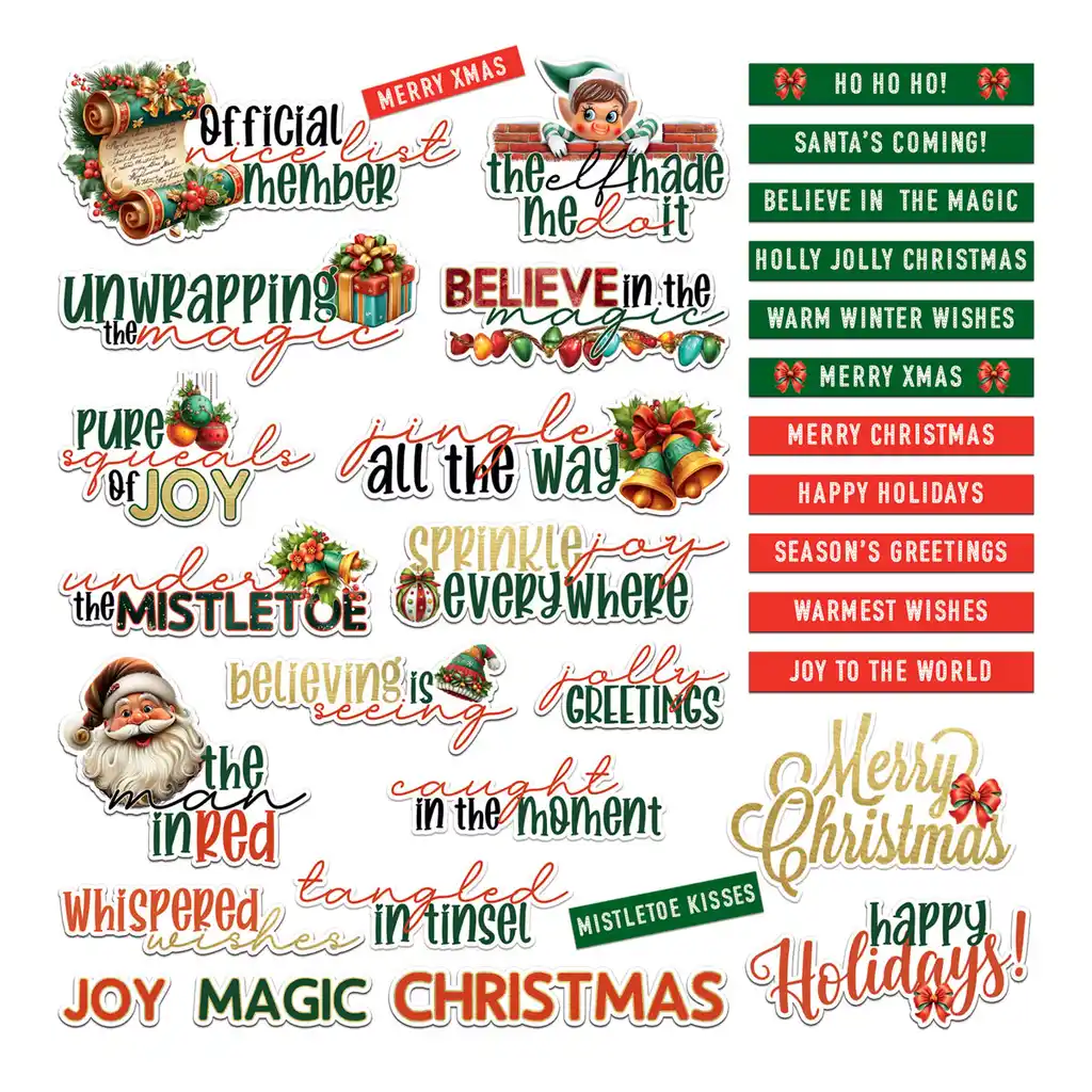 49 and Market - Jolly Jingles - Chipboard Sentiments