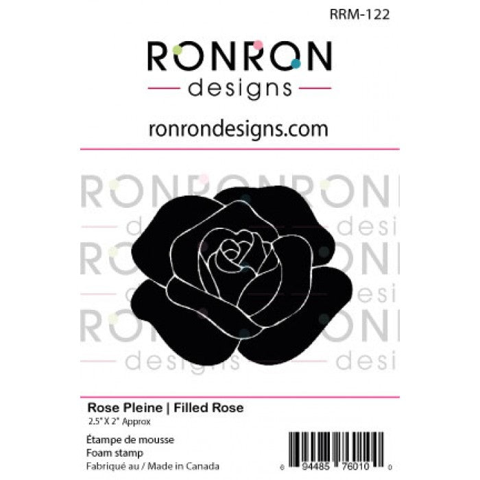 RonRon Designs - Foam Stamp - Filled Rose