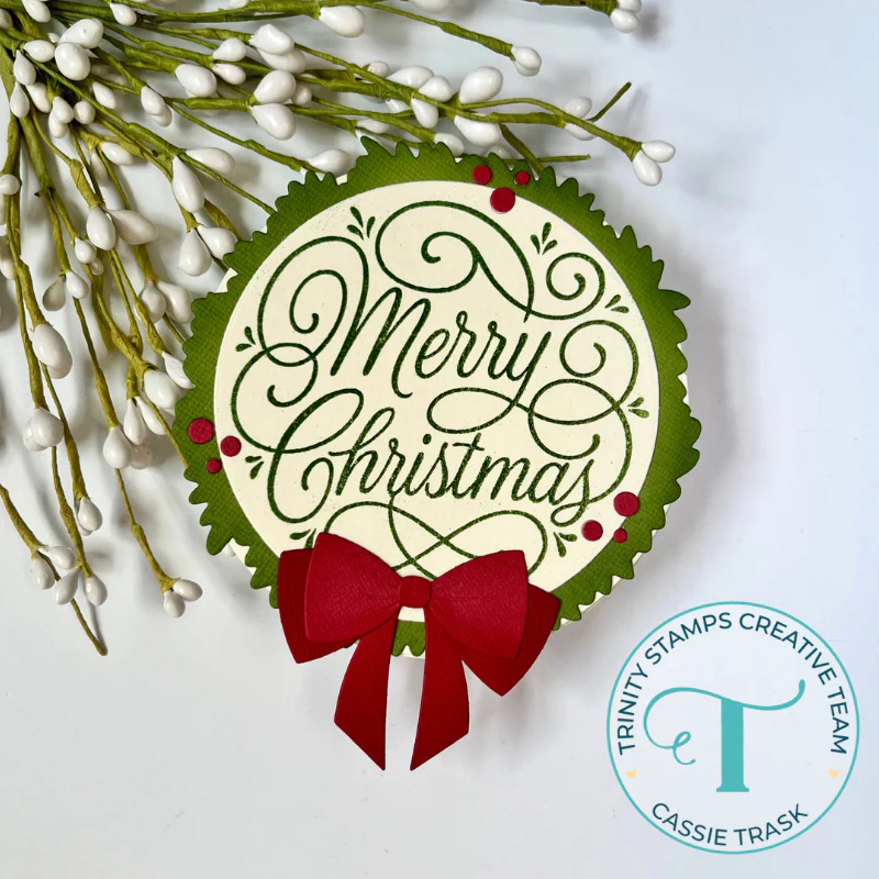 Trinity - Holiday Wreath Circle Card Add-On Die Set