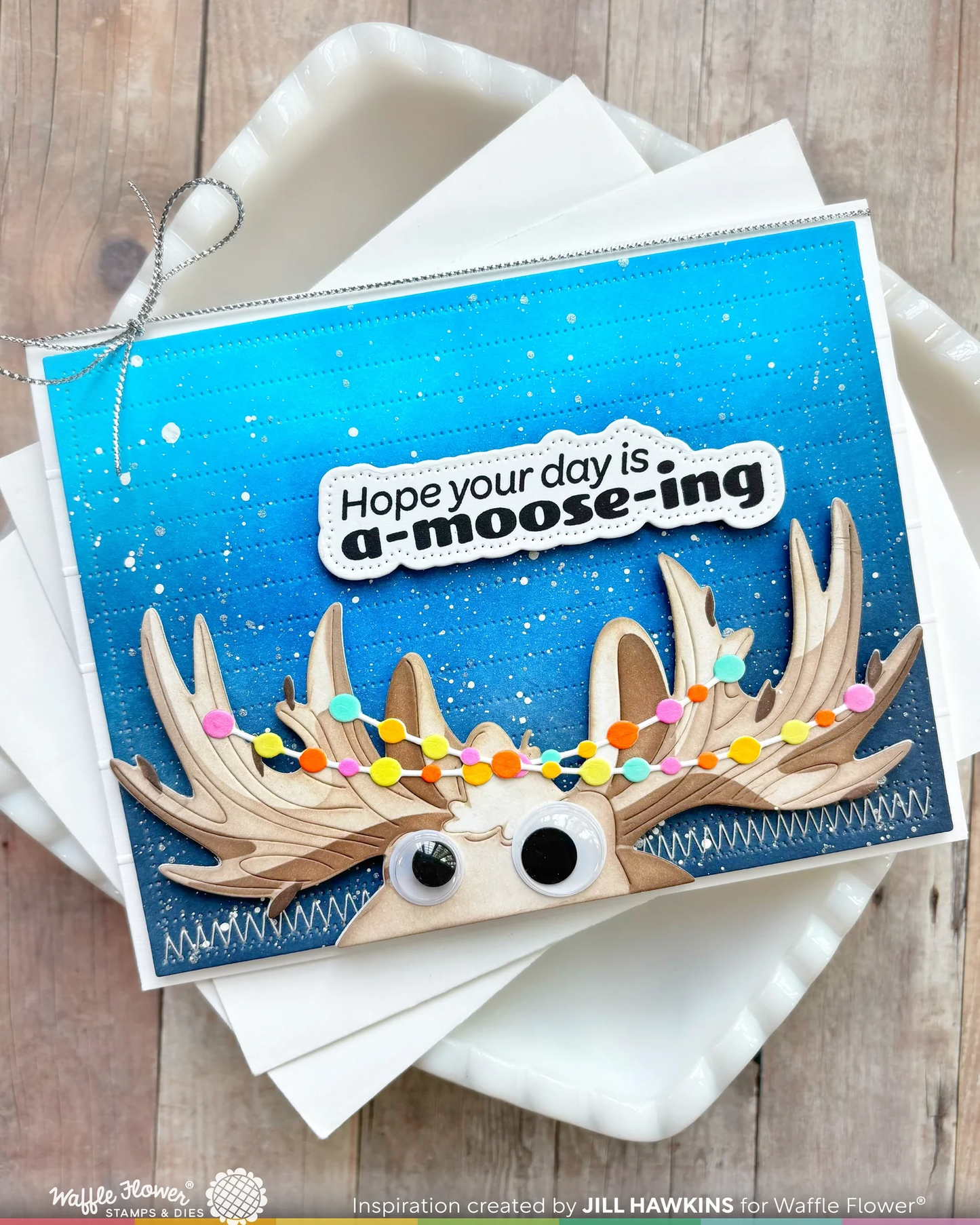 Waffle Flower - Holiday Moose Die-n-stencil Bundle