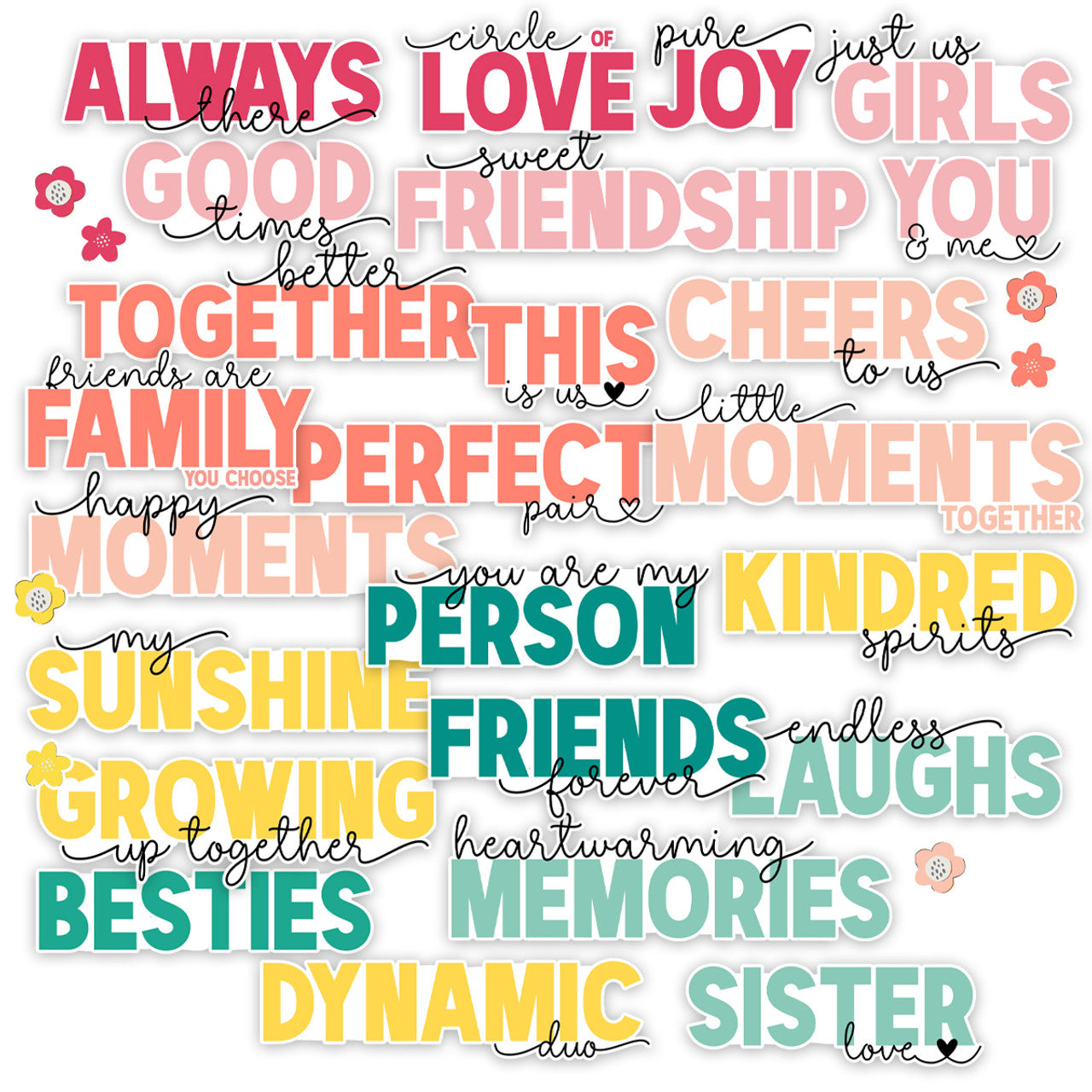 Pretty Little Studio - Love Is Kind - Friends Forever Word Titles Ephemera