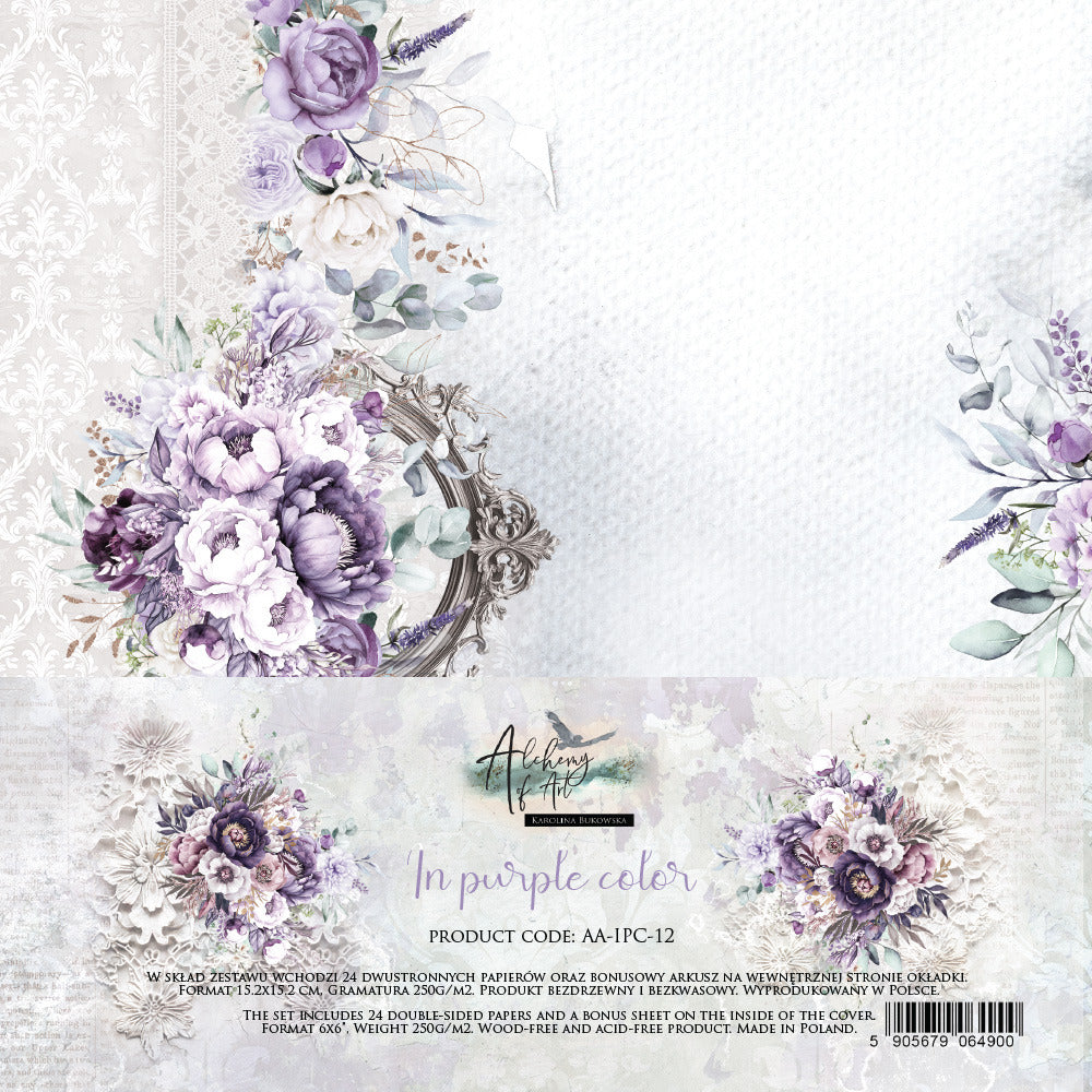 Alchemy of Art - In Color Purple - 6x6 Paper Pack