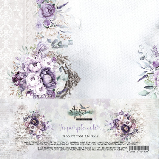 Alchemy of Art - In Color Purple - 6x6 Paper Pack