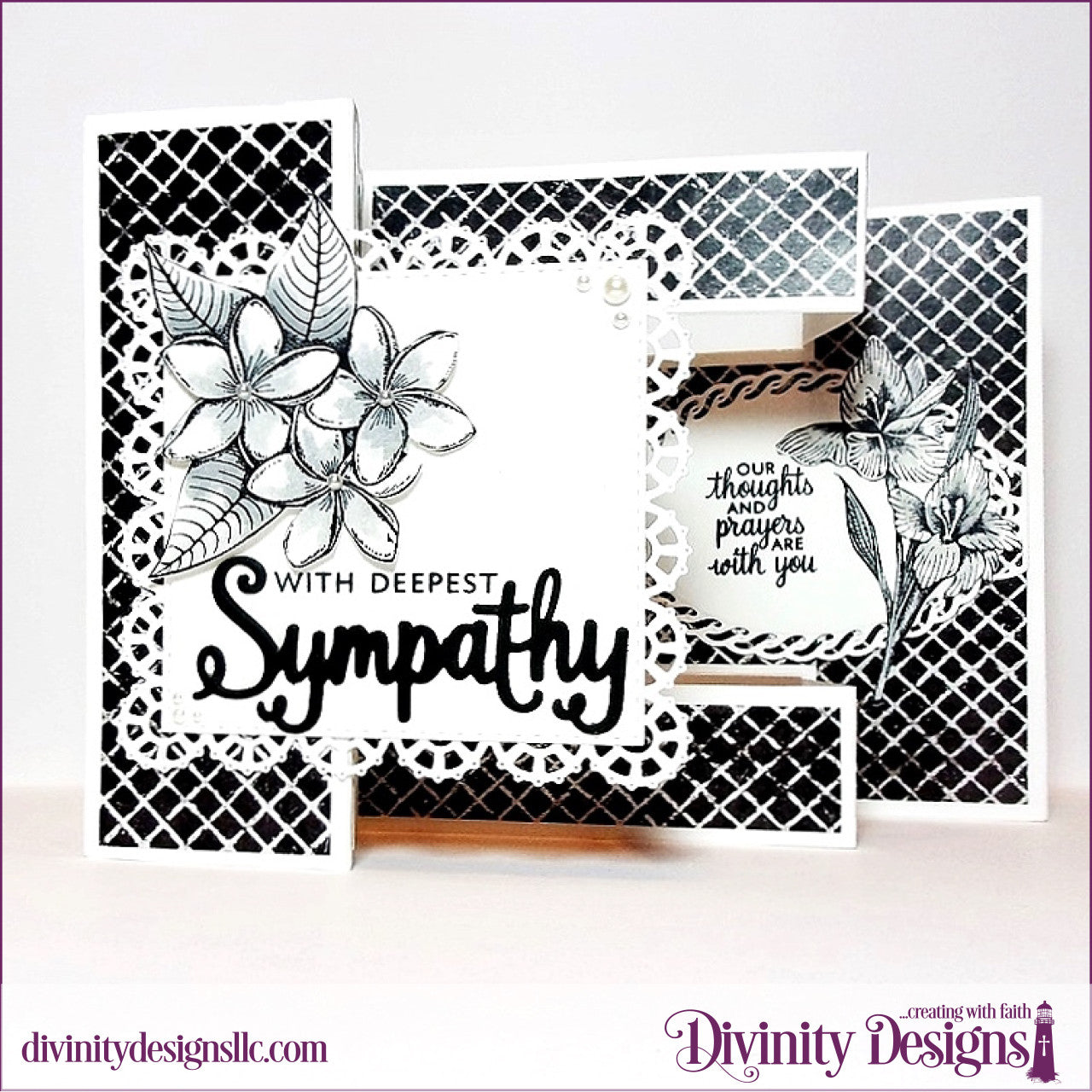 Divinity Designs - With Sympathy Stamp & Die Bundle