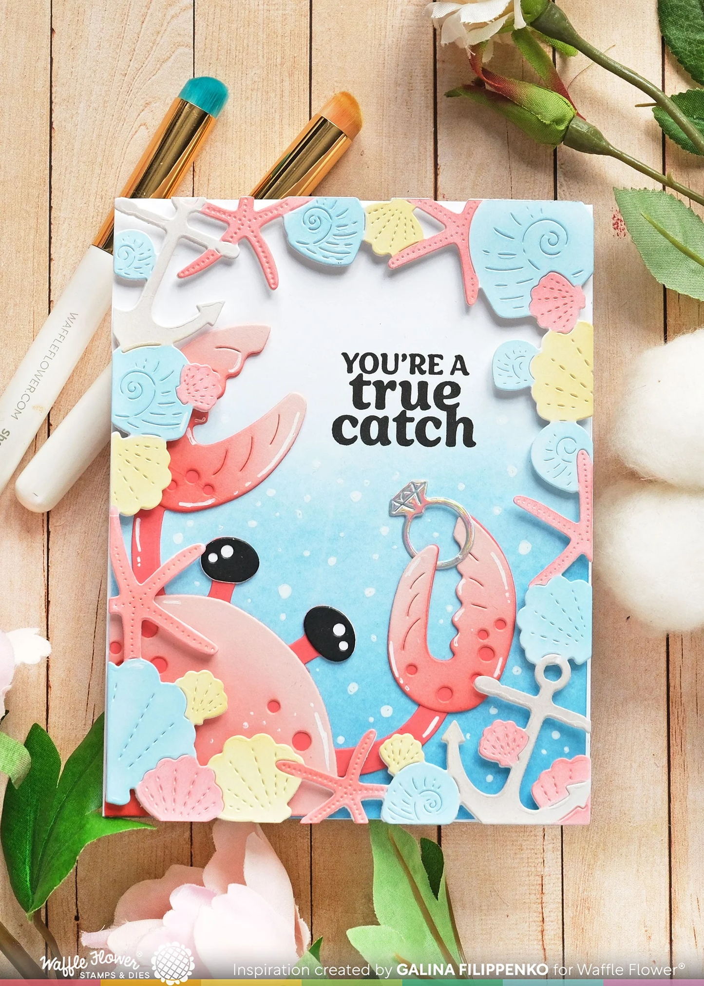 Waffle Flower - Inquisitive Crab Die Set