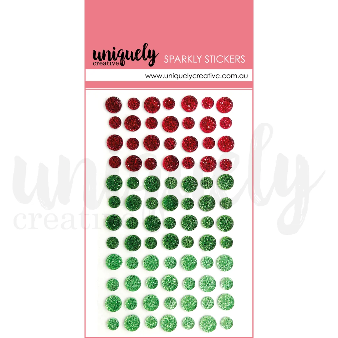 Uniquely Creative - Christmas Sparkly Stickers