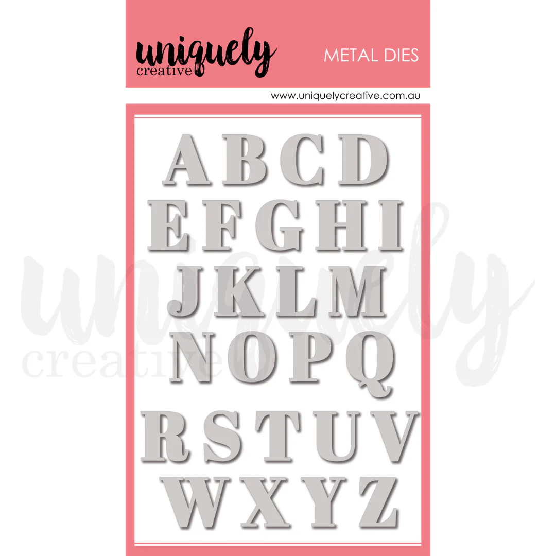 Uniquely Creative - Serif Uppercase Alpha Die Set