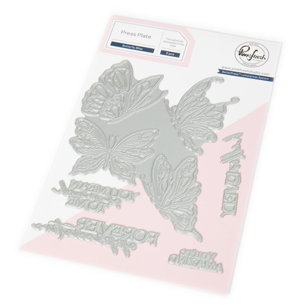 Pinkfresh - Butterfly Bliss - Press Plate