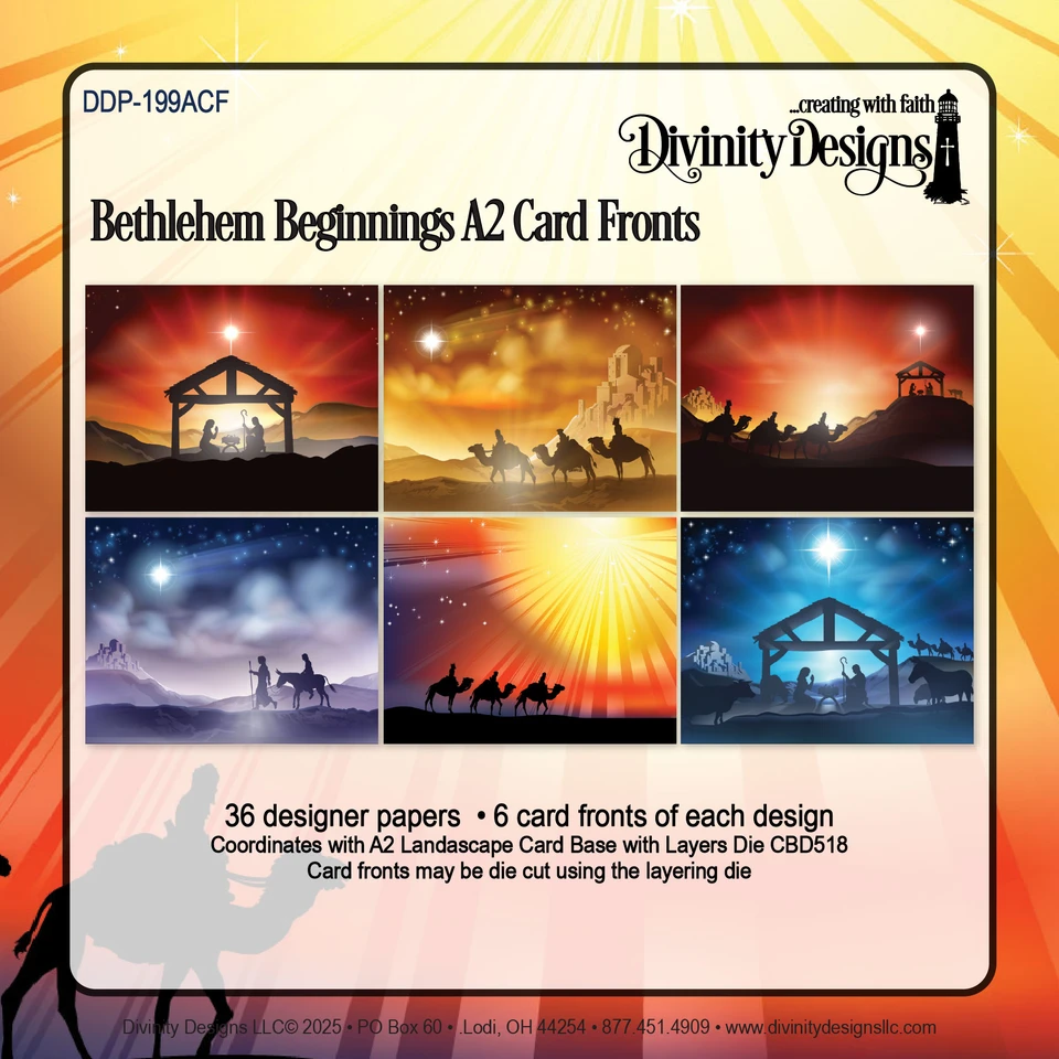 Divinity Designs - A2 Card Fronts - Bethlehem Beginnings