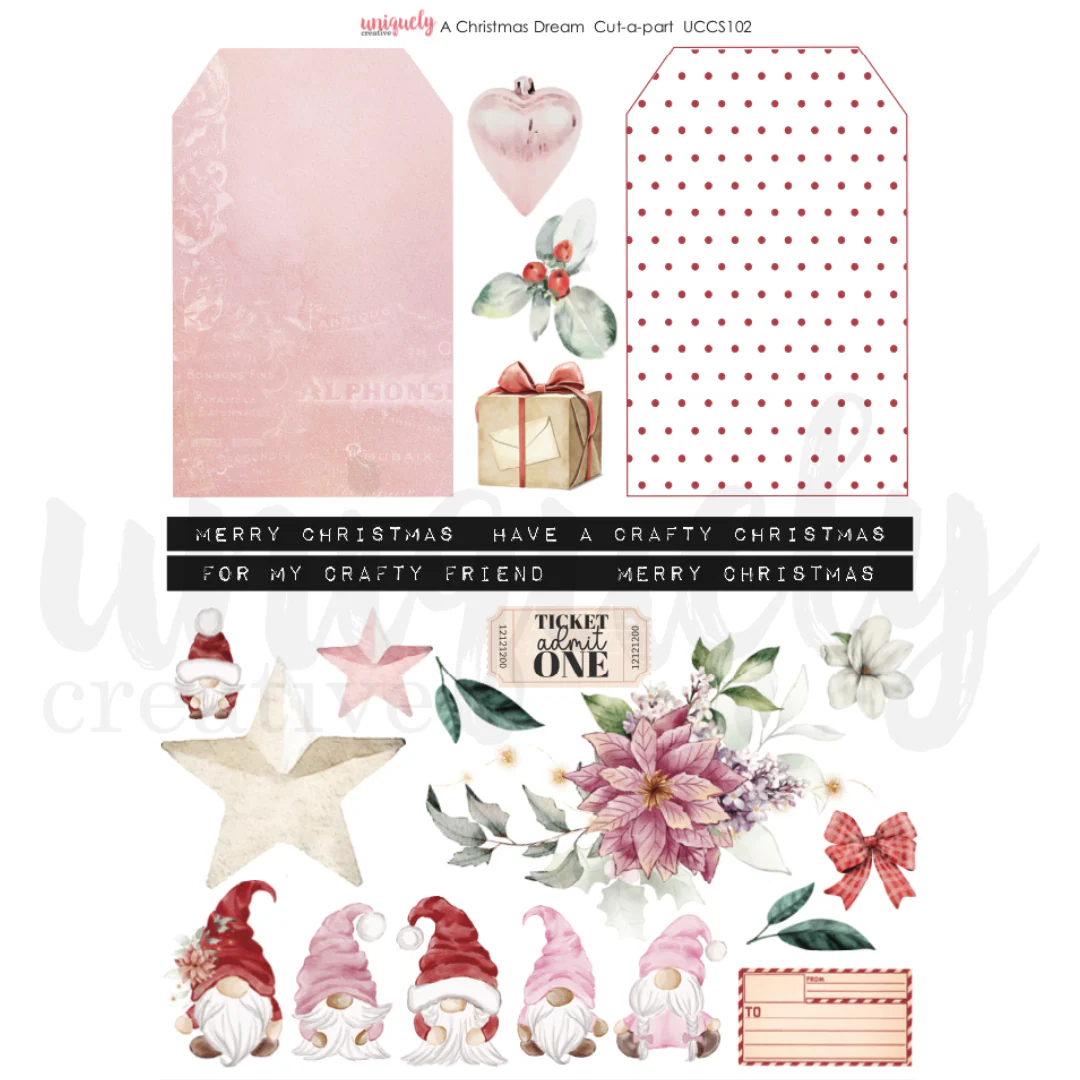 Uniquely Creative - A Christmas Dream Cut-a-part Sheet