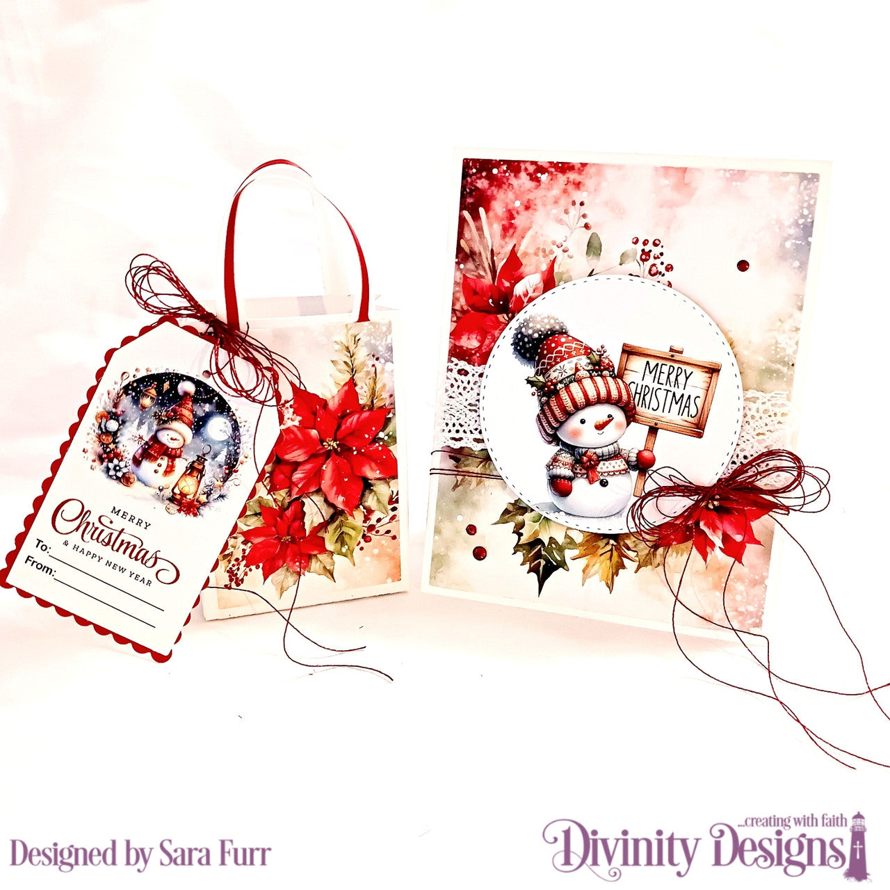 Divinity Designs - Gift Tags - Snowman