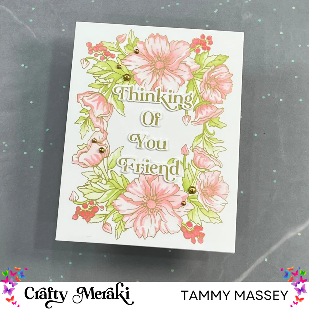 Crafty Meraki - Floral Fantasy Press-Tacular Plate