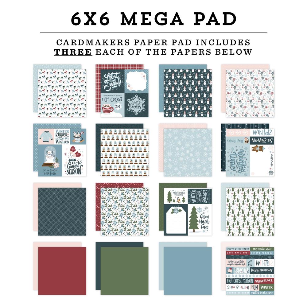 Echo Park - Winter Fun - 6x6 Cardmakers Mega Paper Pad