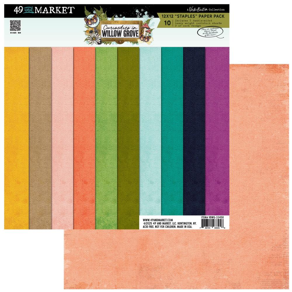 49 and Market - Curiosities In Willow Grove - Staples Paper Pack by Vicki Boutin