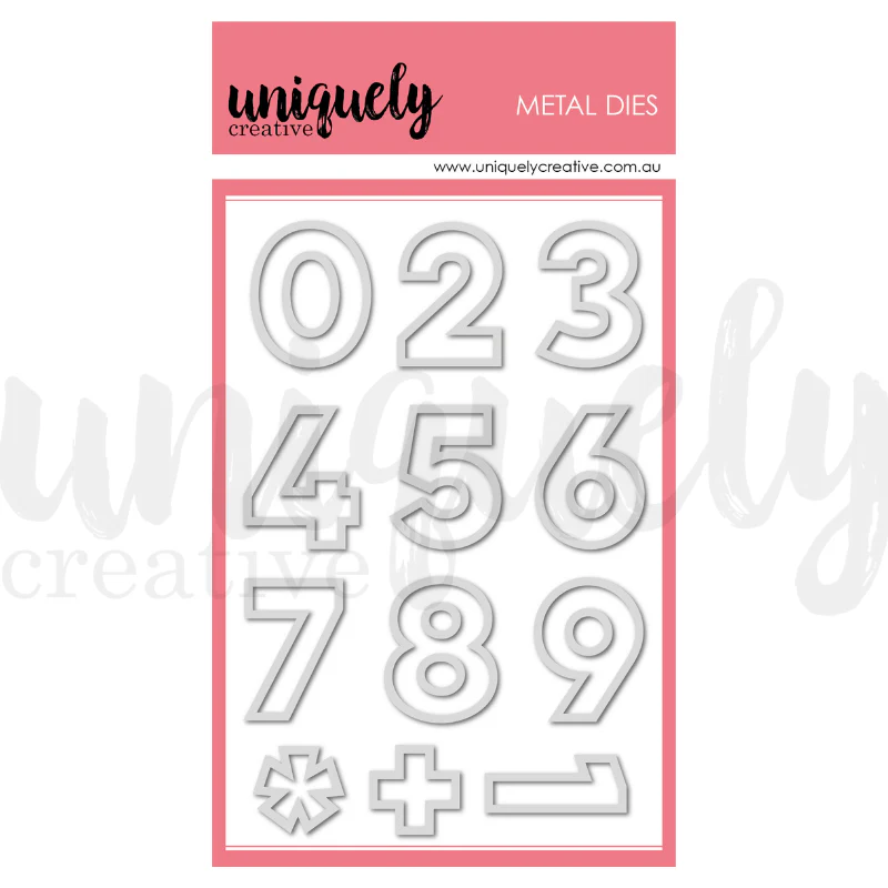 Uniquely Creative - Giant Outline Numbers Die Set