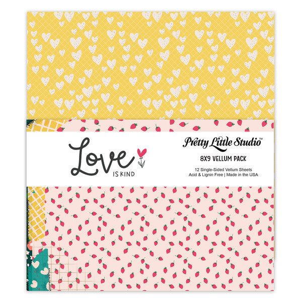 Pretty Little Studio - Love Is Kind - Vellum Pack: 8x9