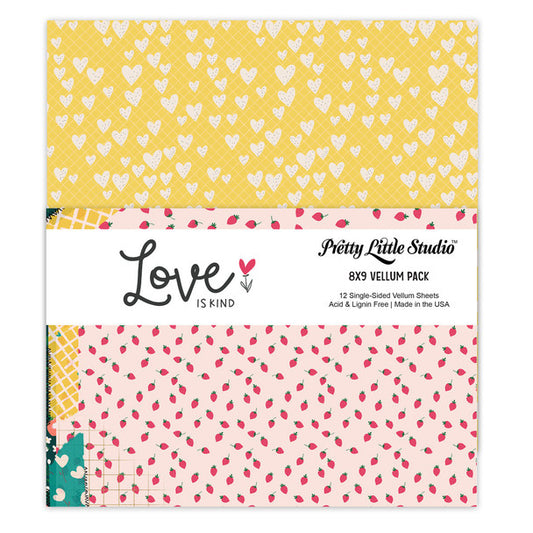 Pretty Little Studio - Love Is Kind - Vellum Pack: 8x9