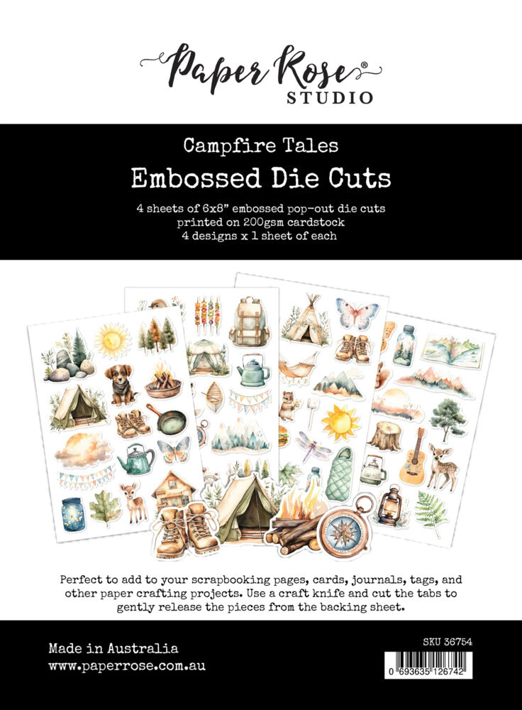 Paper Rose - Campfire Tales - Embossed Die Cuts