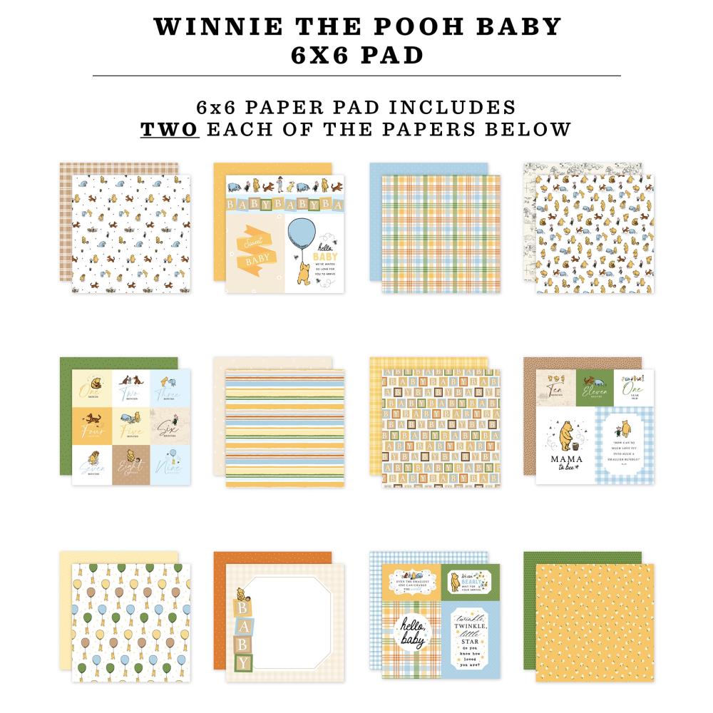Echo Park - Winnie the Pooh Baby - 6x6 Paper Pad