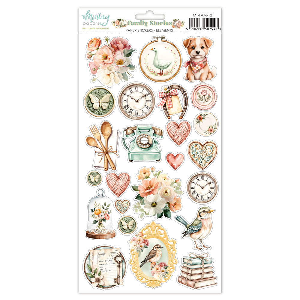 Mintay - Family Stories - Paper Stickers: Elements