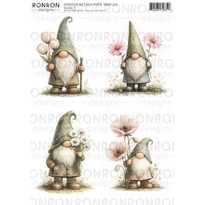 RonRon Designs - Rice Paper - Gnomes 3