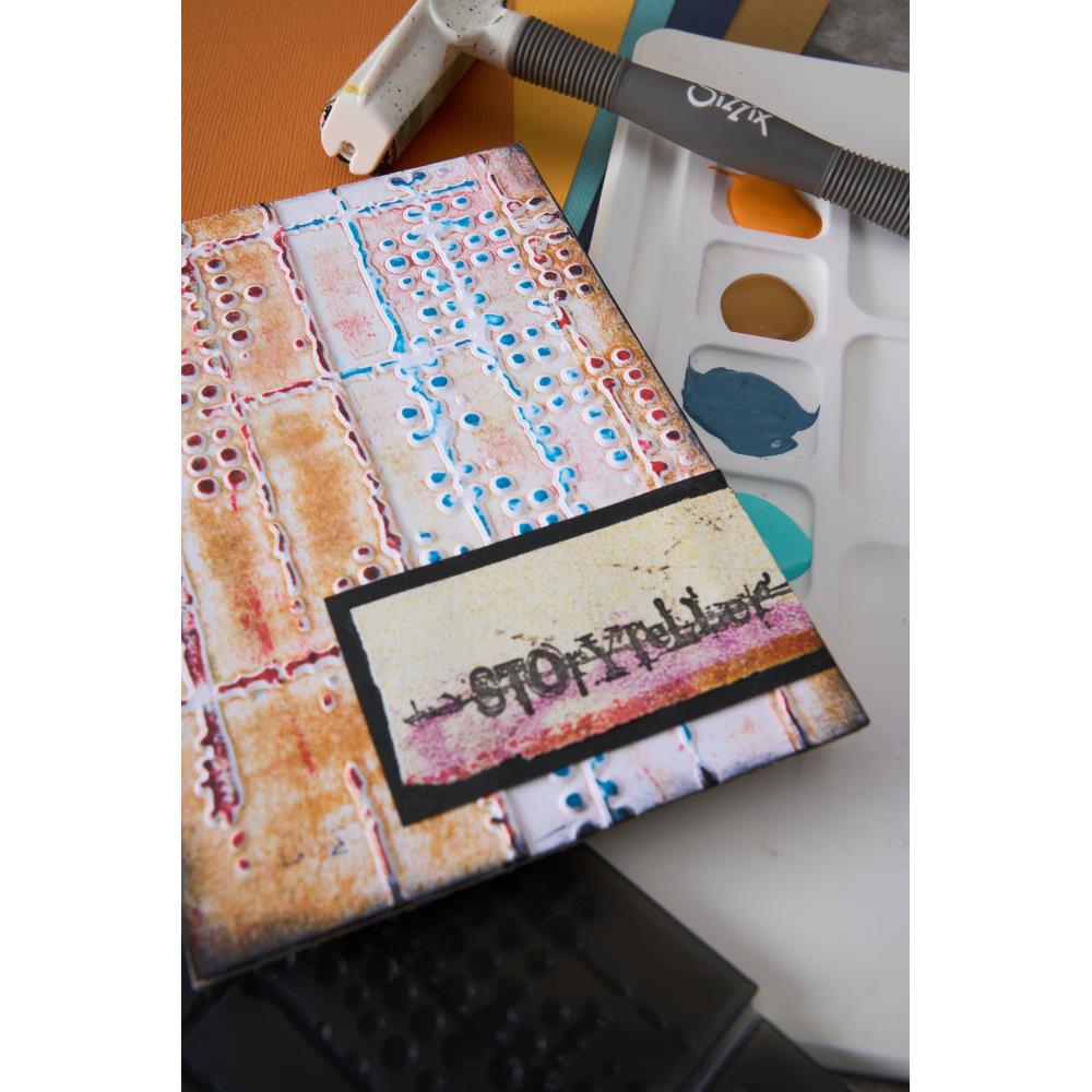 Sizzix - Textured Impressions Embossing Folder - Dot Matrix by Seth Apter
